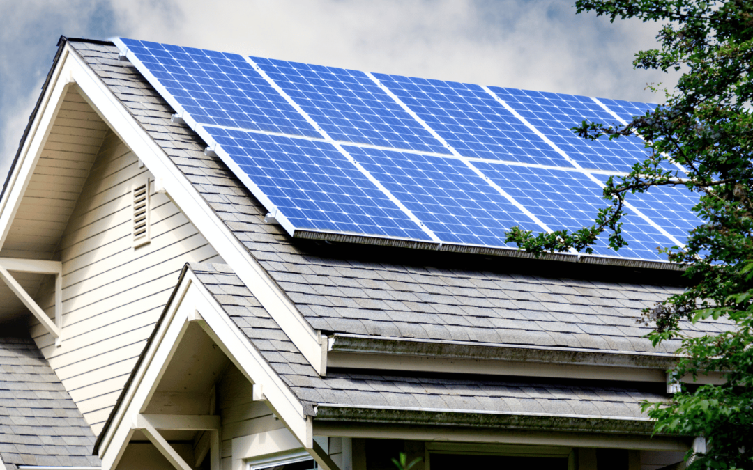 commercial solar panels in orange county on rooftop