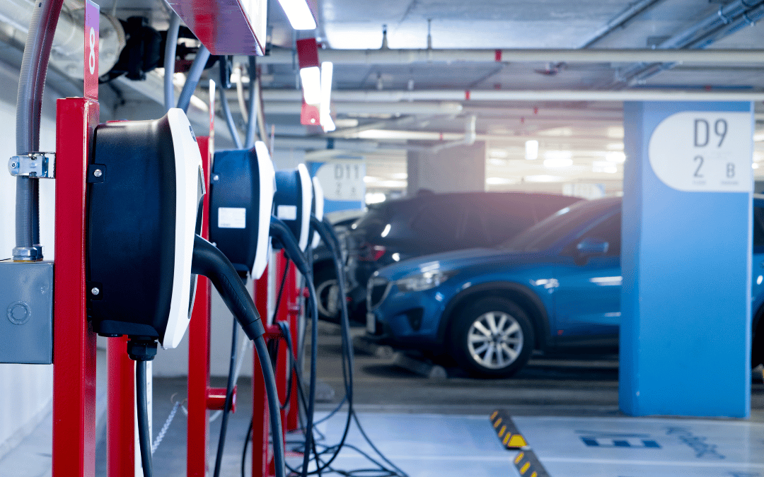 level 3 charging station in orange county parking garage